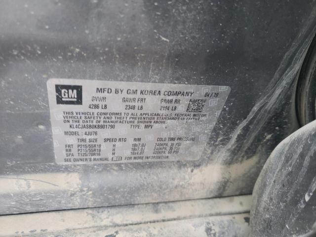 Photo 10 from auction – 2019 BUICK ENCORE PRE with VIN KL4CJASB0KB901790