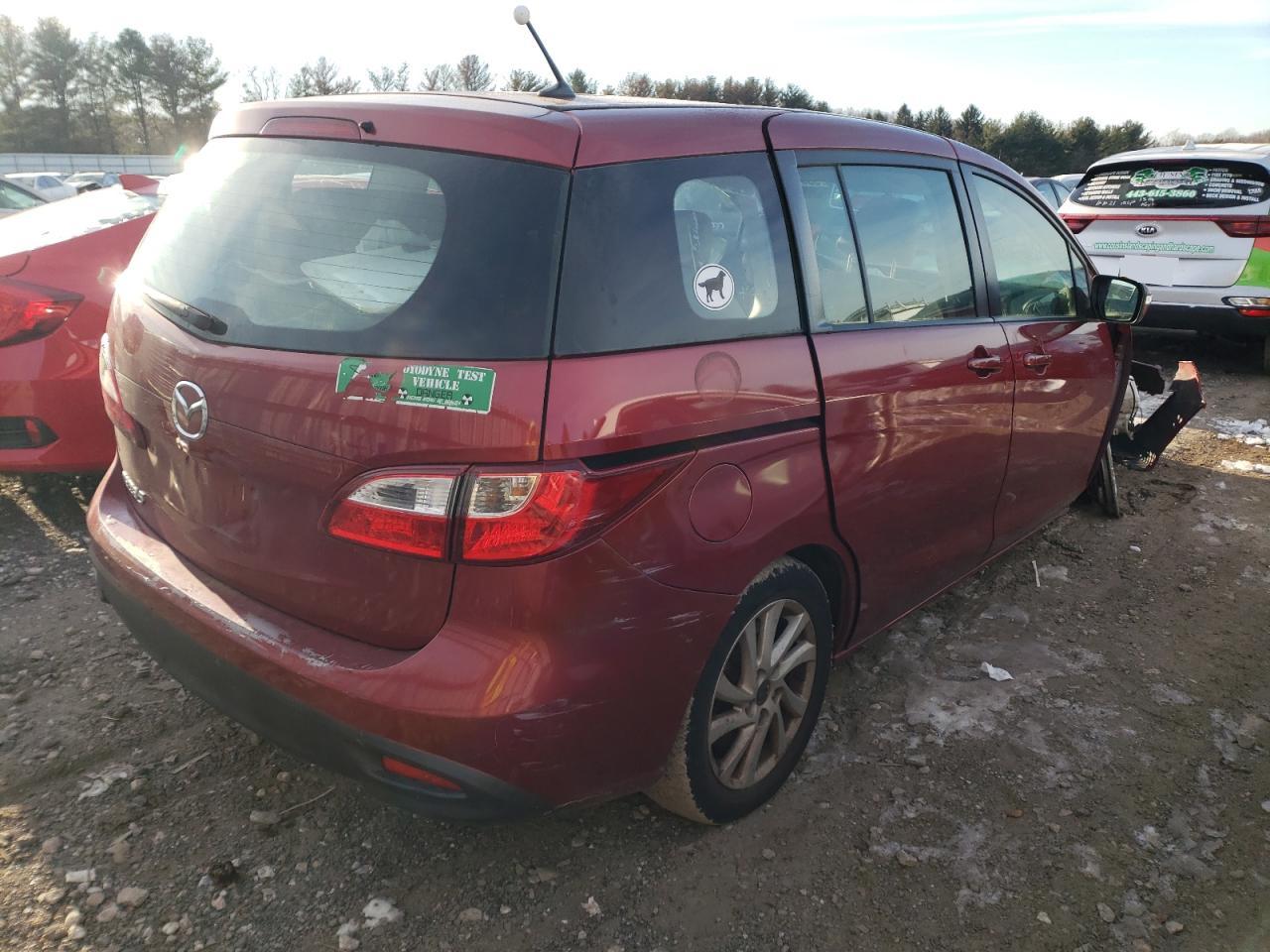 Photo 4 from auction – 2013 MAZDA 5 with VIN JM1CW2BL4D0146180