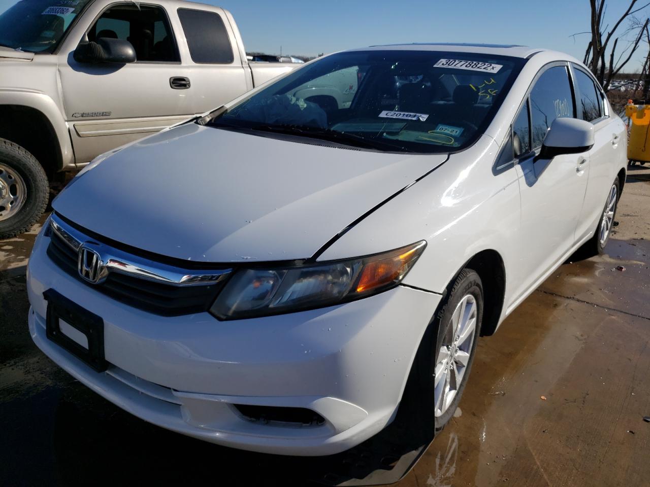Photo 2 from auction – 2012 HONDA CIVIC EX with VIN 19XFB2F85CE046982