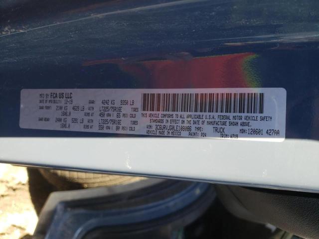 Photo 10 from auction – 2020 RAM PROMASTER with VIN 3C6URVJG0LE108086