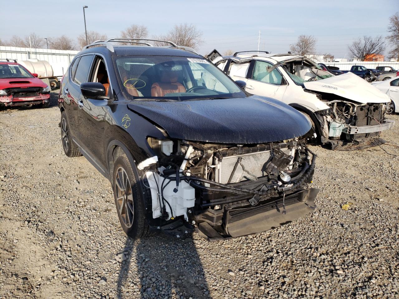 NISSAN ROGUE S 2019 with VIN 5N1AT2MT2KC767065 - Photo from auction