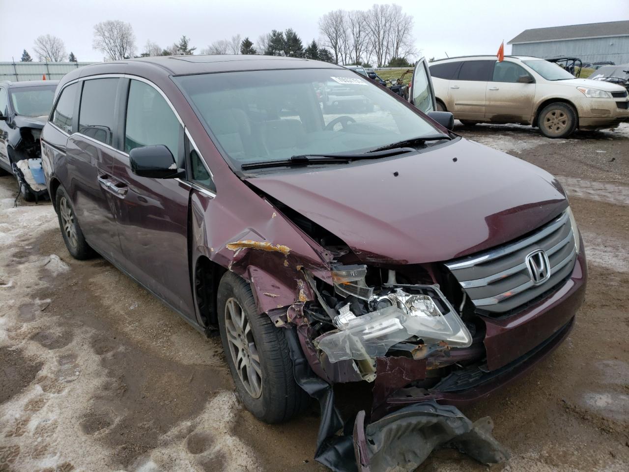 HONDA ODYSSEY EX 2012 with VIN 5FNRL5H63CB044102 - Photo from auction
