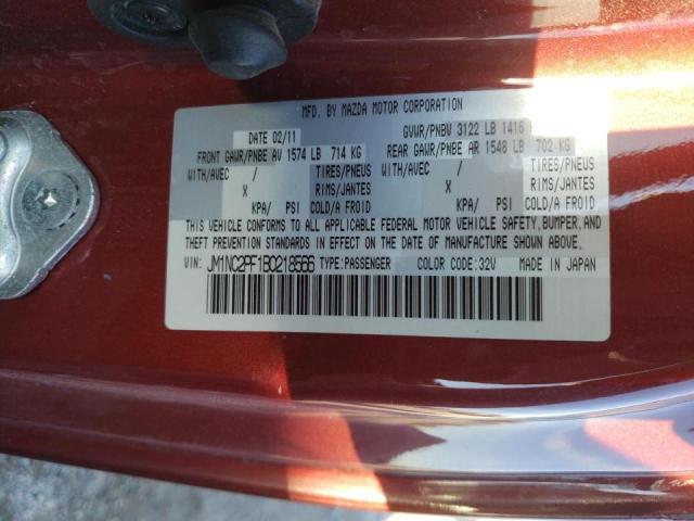 Photo 10 from auction – 2011 MAZDA MX-5 MIATA with VIN JM1NC2PF1B0218566