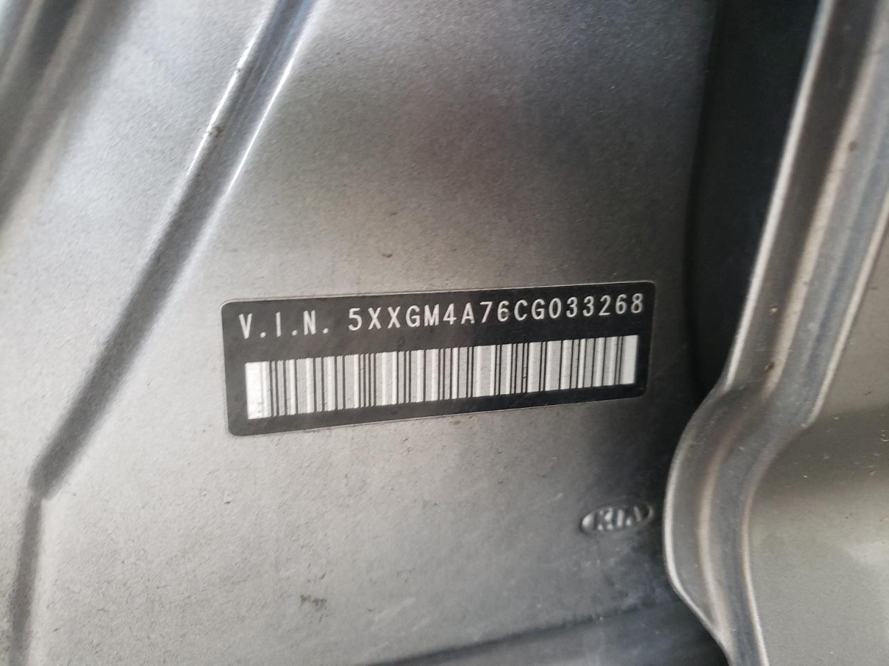 Photo 10 from auction – 2012 KIA OPTIMA LX with VIN 5XXGM4A76CG033268