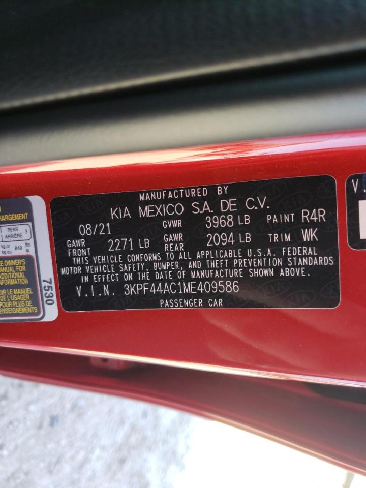 Photo 10 from auction – 2021 KIA FORTE GT with VIN 3KPF44AC1ME409586