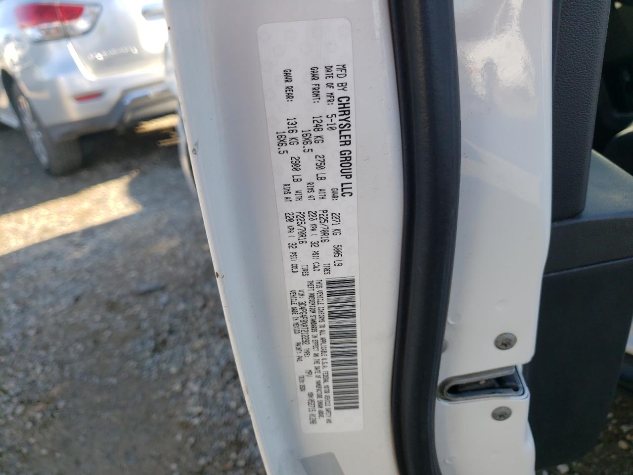 Photo 10 from auction – 2010 DODGE JOURNEY SE with VIN 3D4PG4FBXAT212292