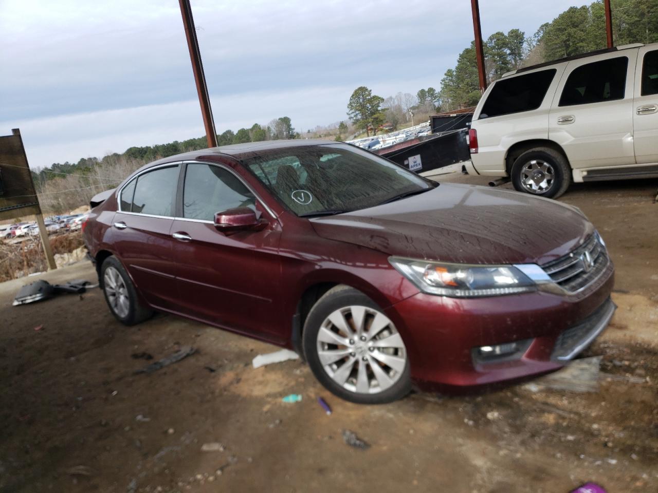 HONDA ACCORD EX 2014 with VIN 1HGCR2F75EA142043 - Photo from auction
