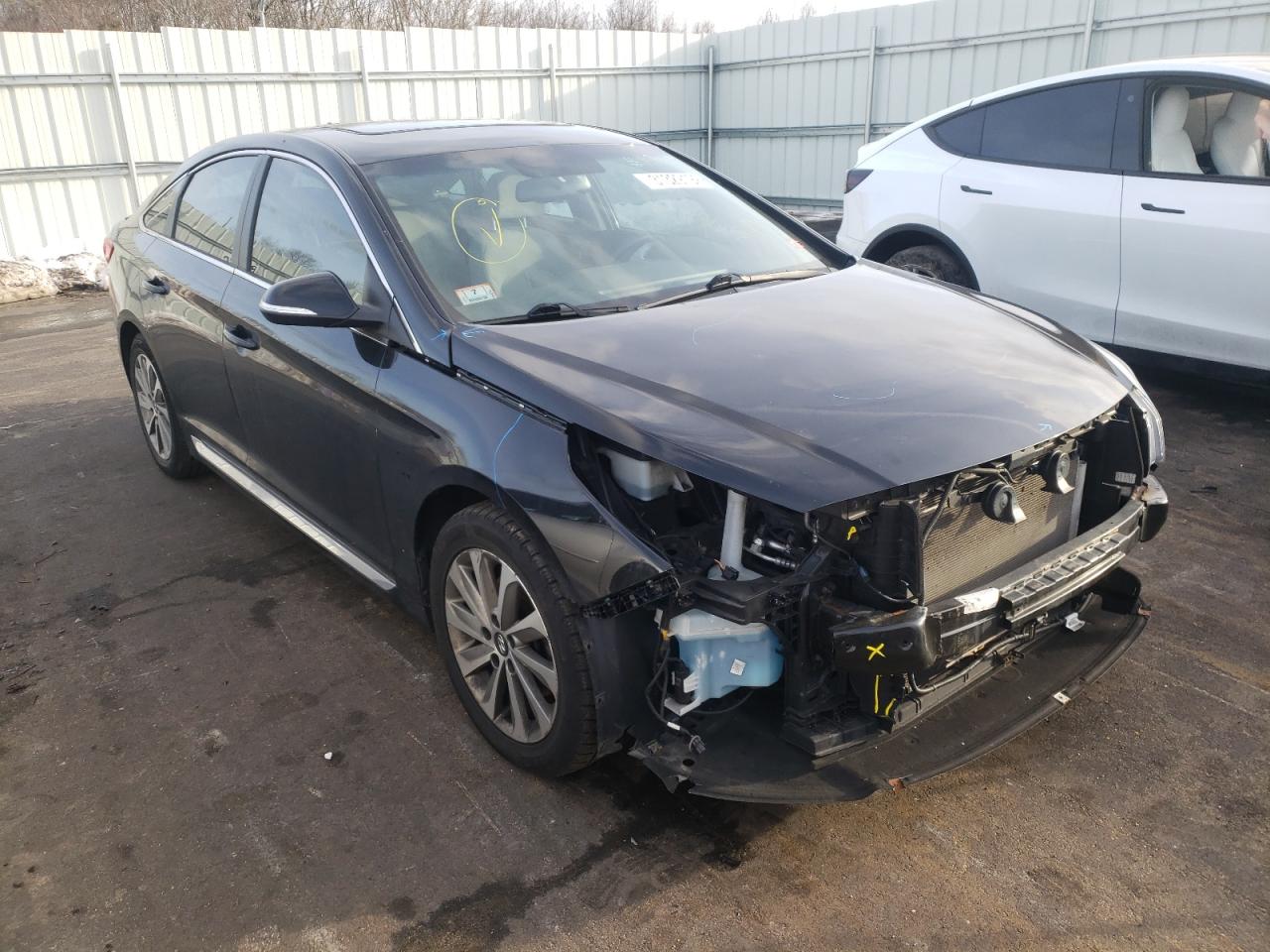 HYUNDAI SONATA SPO 2016 with VIN 5NPE34AF6GH287106 - Photo from auction