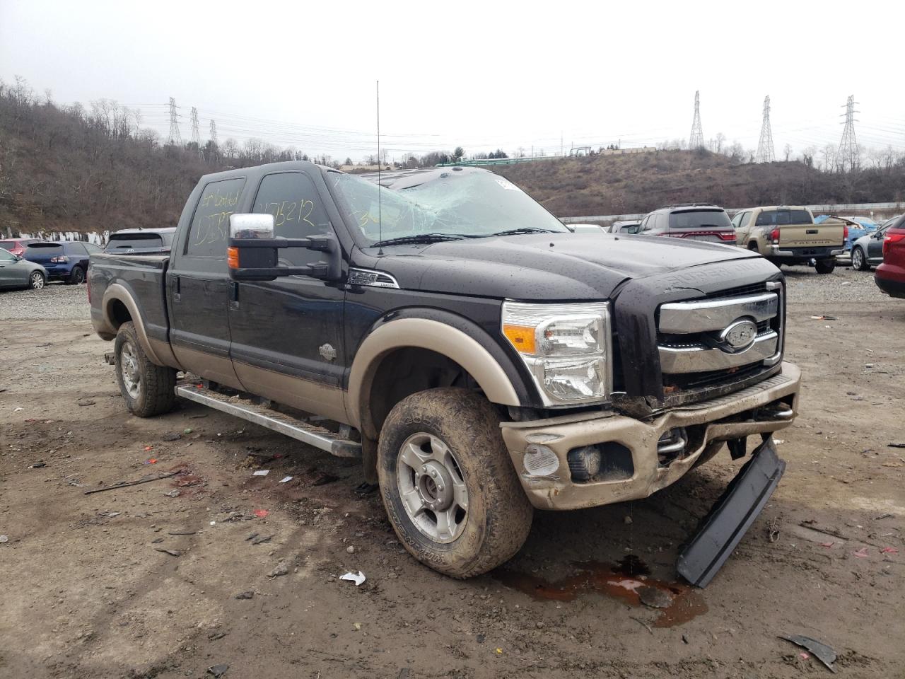 FORD F250 SUPER 2013 with VIN 1FT7W2BT1DEA02560 - Photo from auction