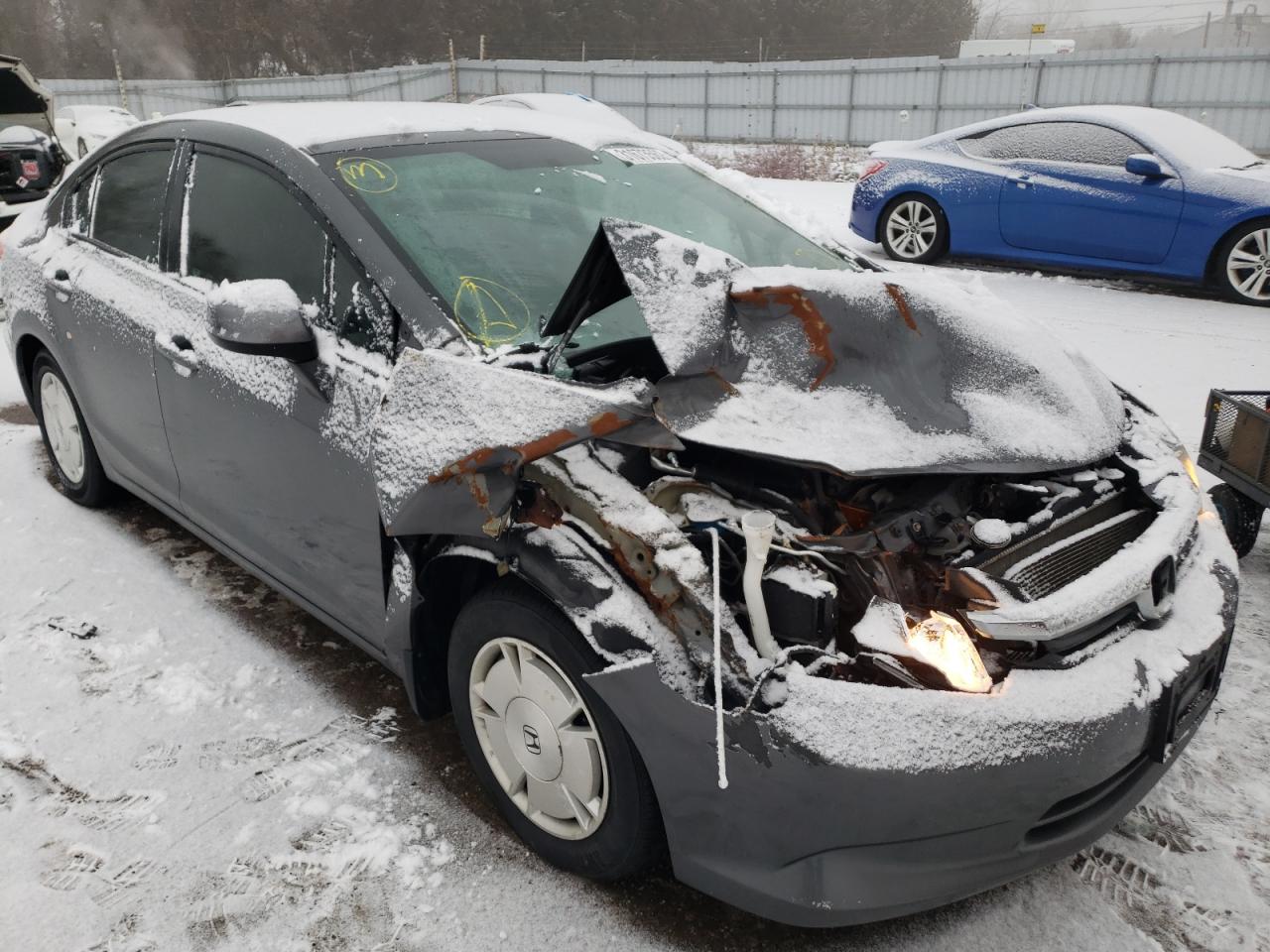 HONDA CIVIC LX 2012 with VIN 2HGFB2E49CH019093 - Photo from auction