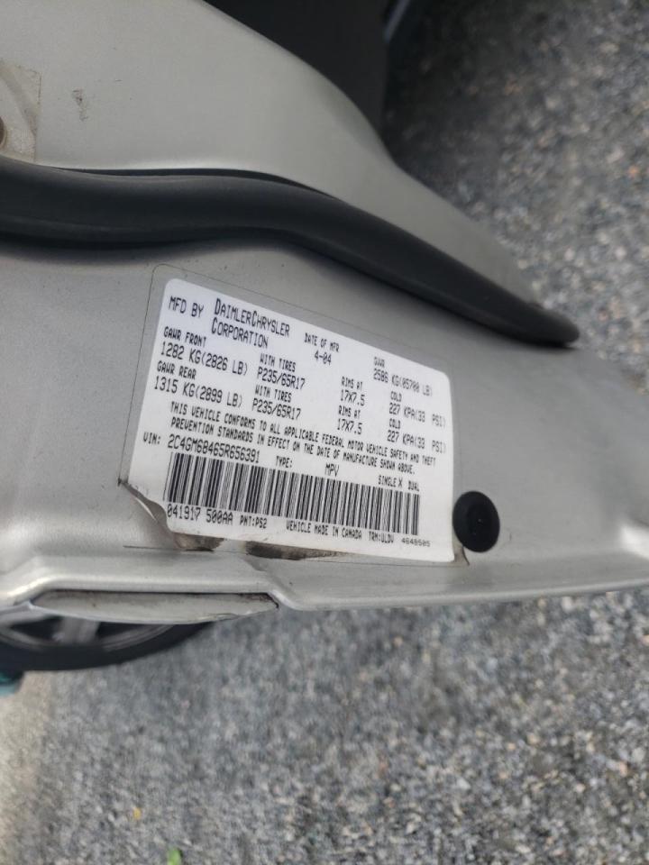 Photo 10 from auction – 2005 CHRYSLER PACIFICA T with VIN 2C4GM68465R656391