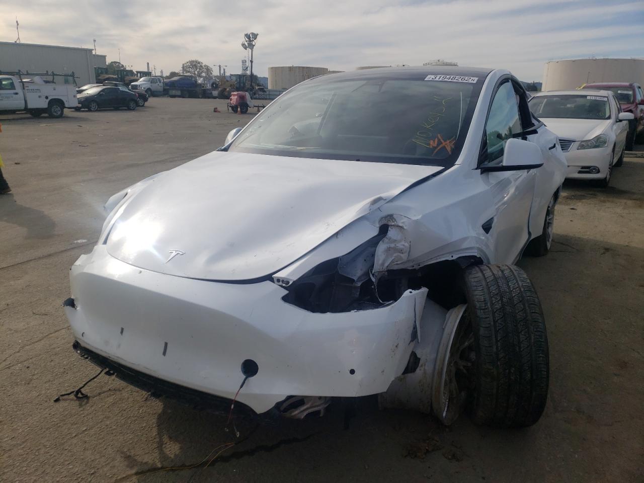 Photo 2 from auction – 2021 TESLA MODEL Y with VIN 5YJYGDEEXMF090565