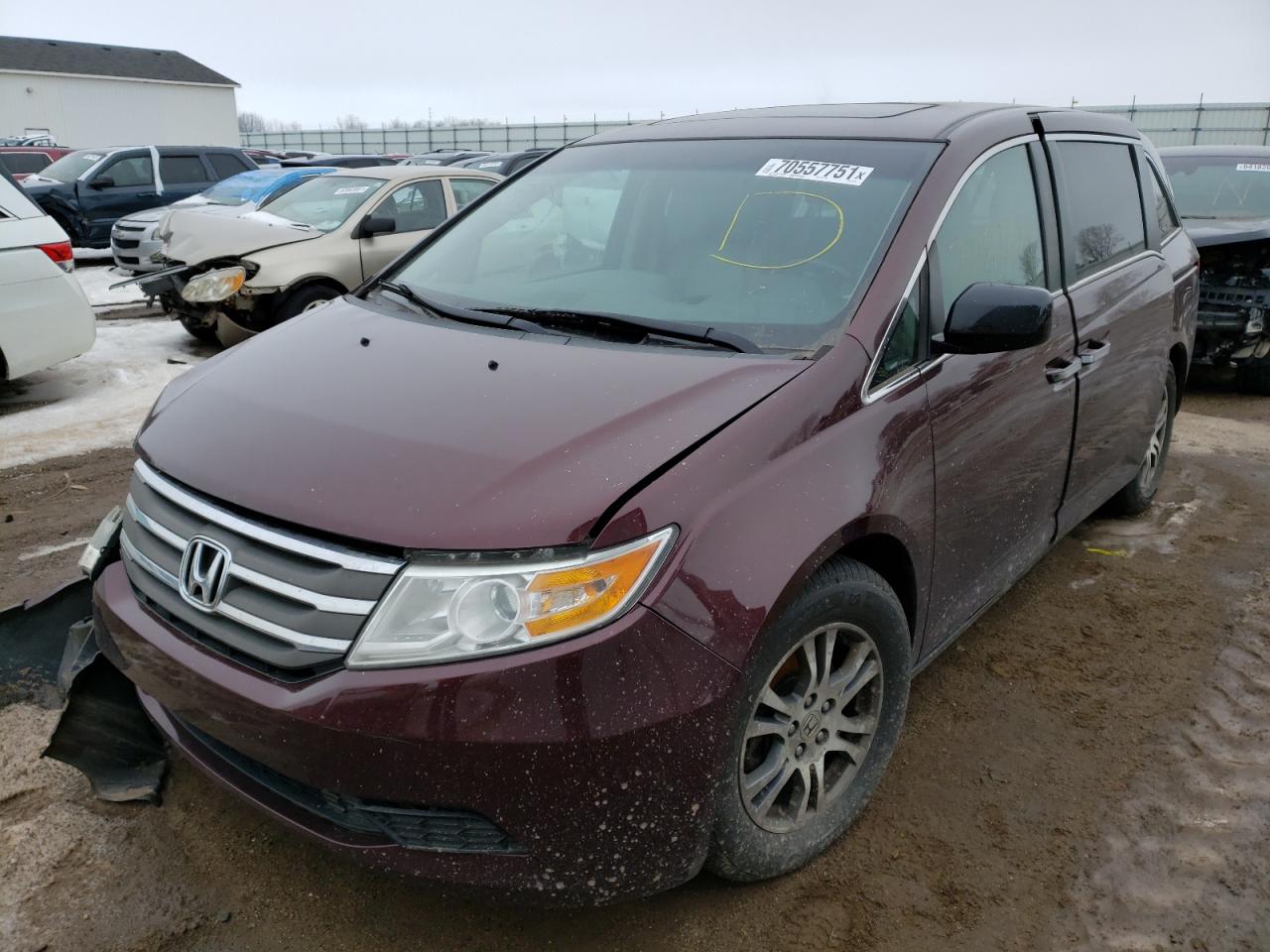 Photo 2 from auction – 2012 HONDA ODYSSEY EX with VIN 5FNRL5H63CB044102