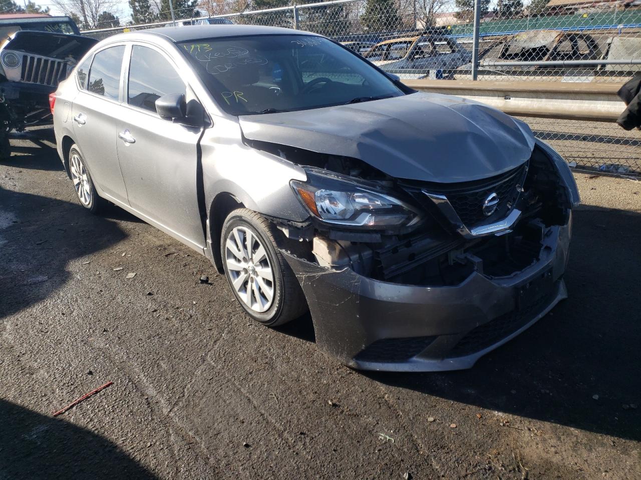 NISSAN SENTRA S 2016 with VIN 3N1AB7AP0GY239019 - Photo from auction