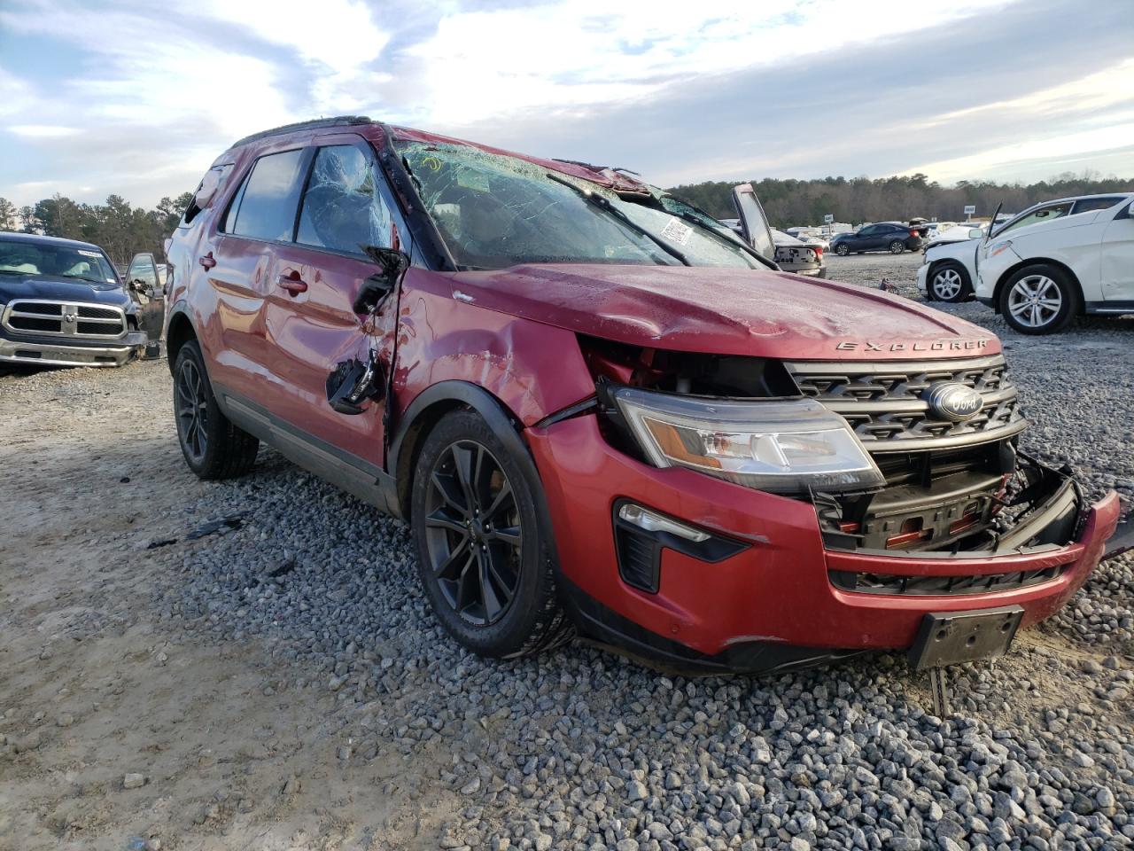 FORD EXPLORER X 2019 with VIN 1FM5K7D88KGA57884 - Photo from auction