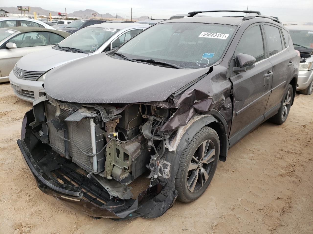 Photo 2 from auction – 2017 TOYOTA RAV4 XLE with VIN 2T3RFREV9HW667137