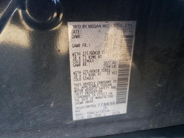 Photo 10 from auction – 2016 NISSAN ROGUE S with VIN 5N1AT2MT9GC778636