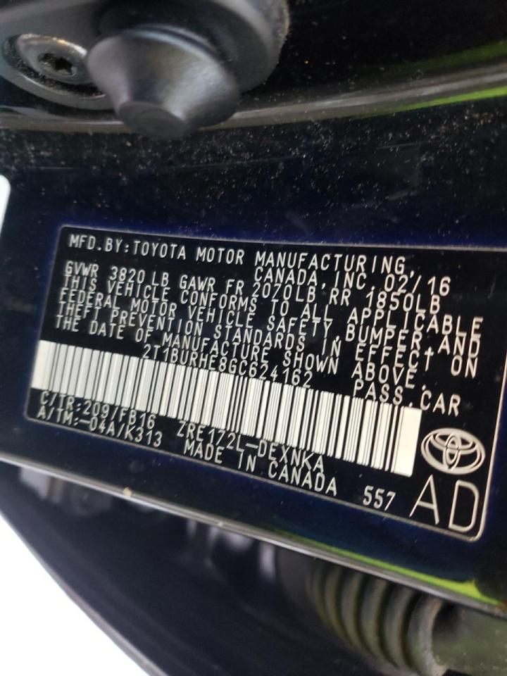 Photo 10 from auction – 2016 TOYOTA COROLLA L with VIN 2T1BURHE8GC624162