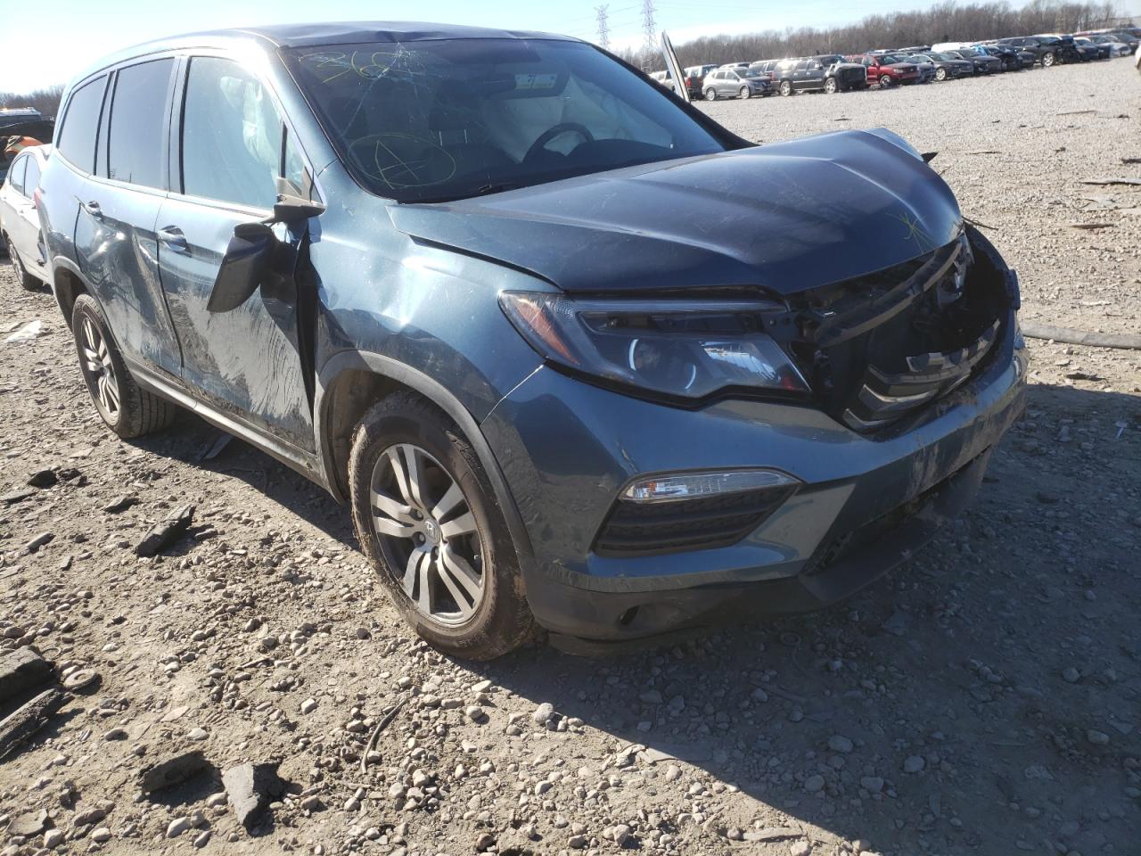 HONDA PILOT EX 2017 with VIN 5FNYF5H33HB017871 - Photo from auction