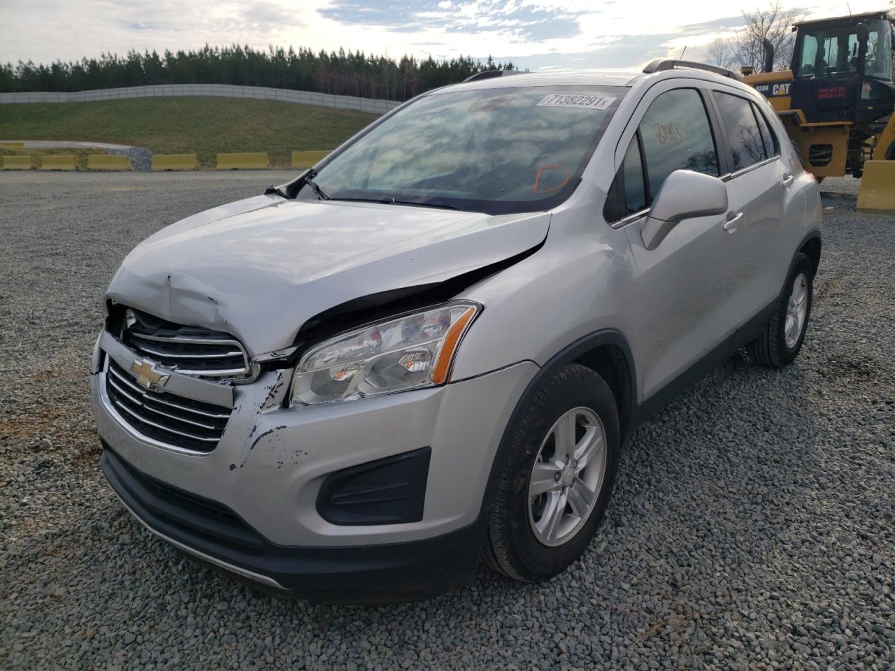 Photo 2 from auction – 2016 CHEVROLET TRAX 1LT with VIN 3GNCJLSB2GL164073
