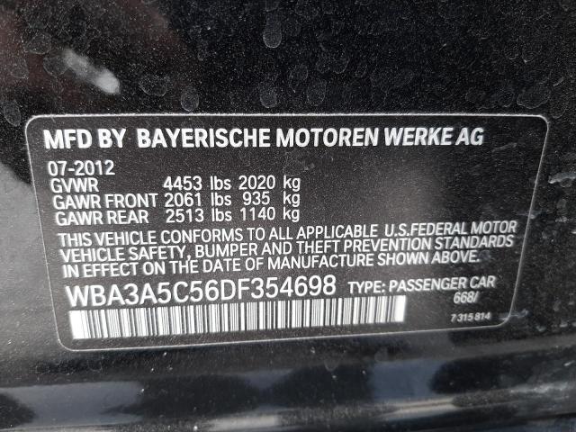 Photo 10 from auction – 2013 BMW 328 I with VIN WBA3A5C56DF354698