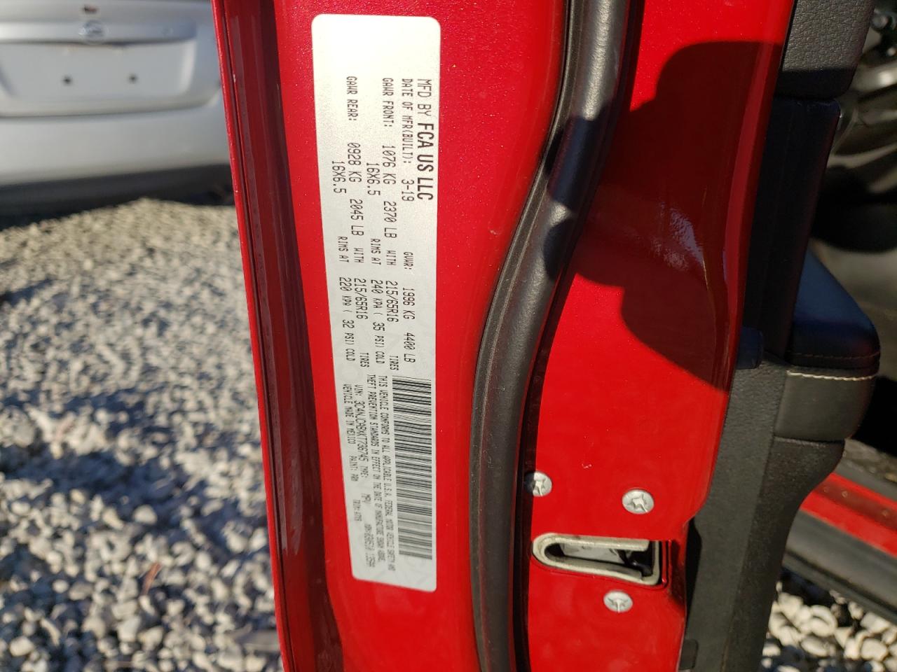 Photo 10 from auction – 2019 JEEP COMPASS SP with VIN 3C4NJCABXKT736745