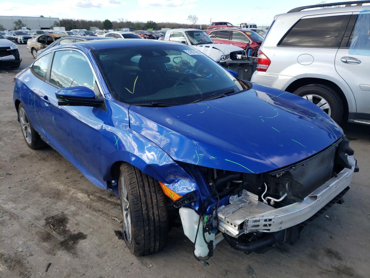 HONDA CIVIC EX 2019 with VIN 2HGFC3B31KH353468 - Photo from auction