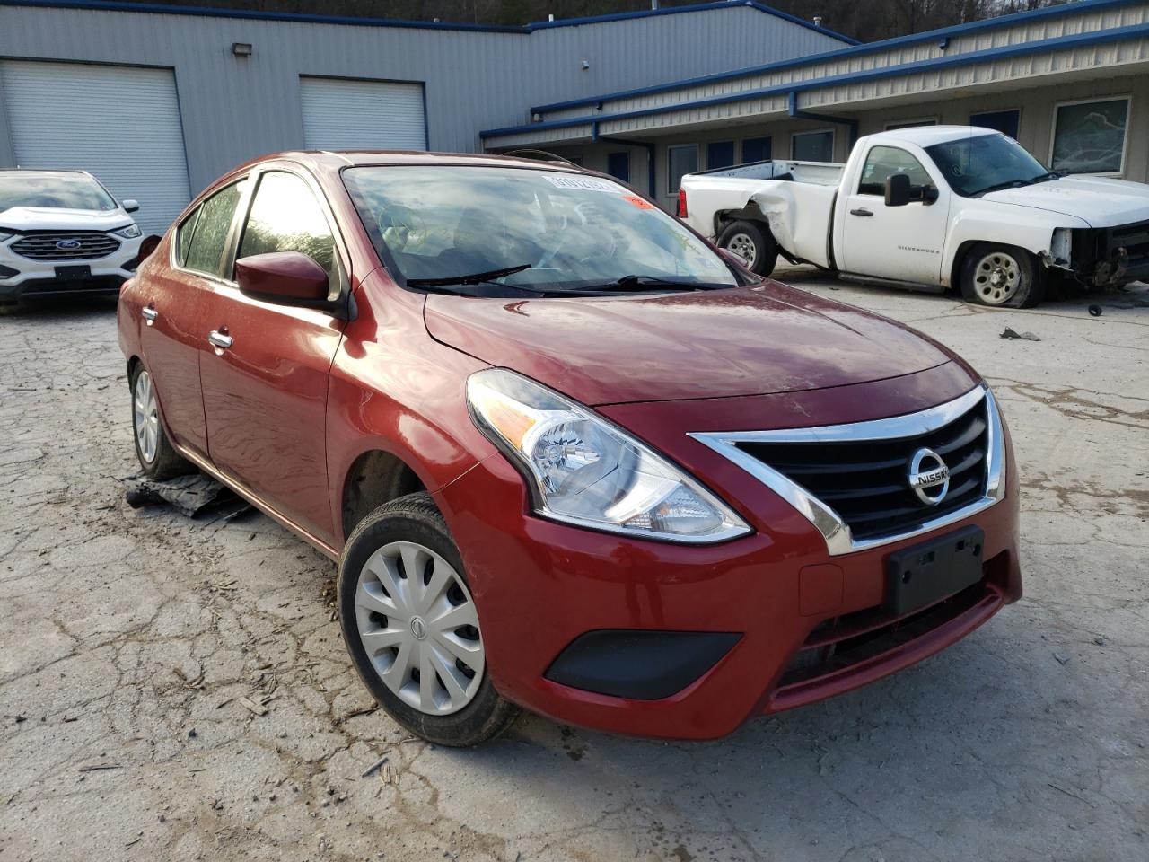 NISSAN VERSA S 2019 with VIN 3N1CN7AP1KL801287 - Photo from auction
