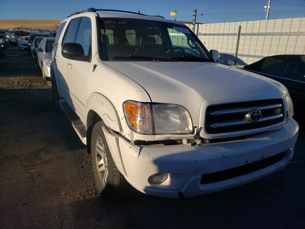 TOYOTA SEQUOIA LI 2003 with VIN 5TDBT48A63S169090 - Photo from auction
