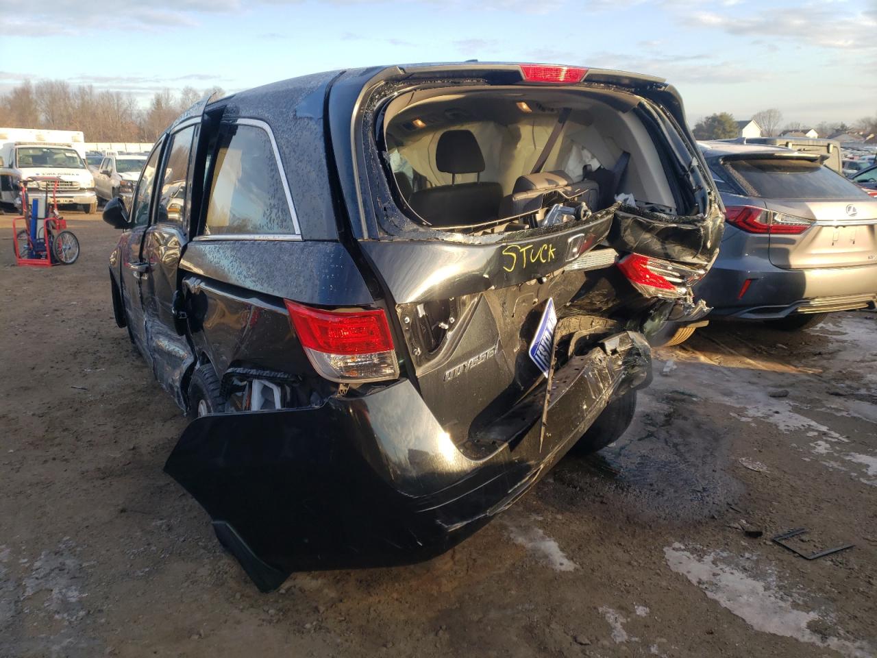 Photo 3 from auction – 2014 HONDA ODYSSEY EX with VIN 5FNRL5H68EB099342