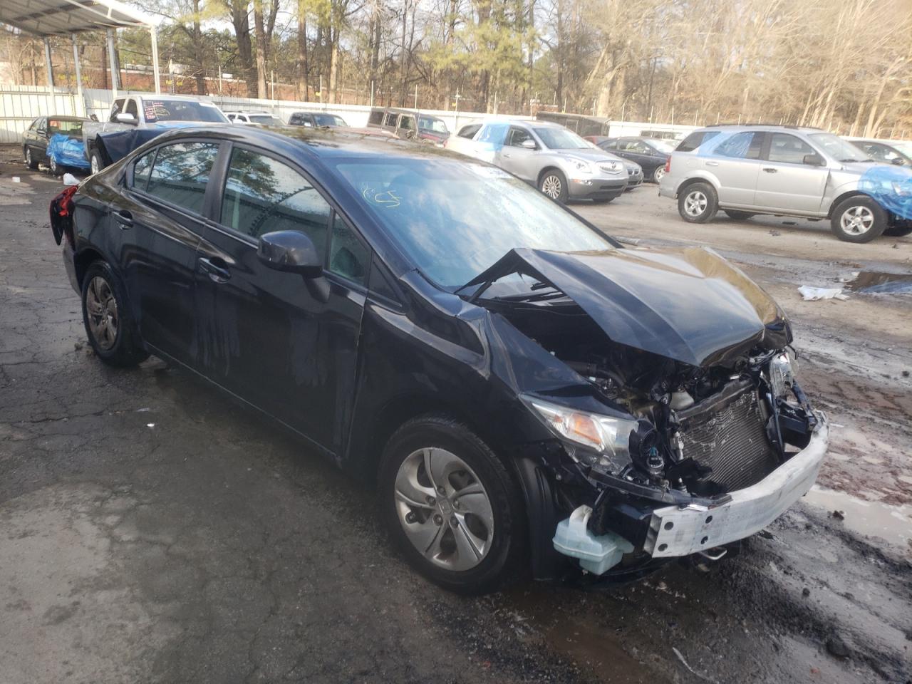 HONDA CIVIC LX 2013 with VIN 2HGFB2F52DH560592 - Photo from auction
