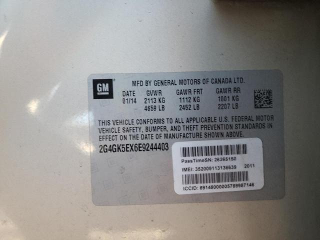 Photo 10 from auction – 2014 BUICK REGAL with VIN 2G4GK5EX6E9244403