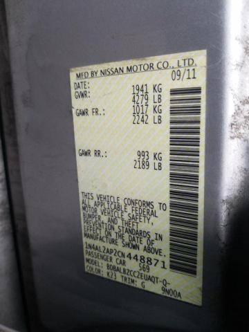 Photo 10 from auction – 2012 NISSAN ALTIMA BAS with VIN 1N4AL2AP2CN448871