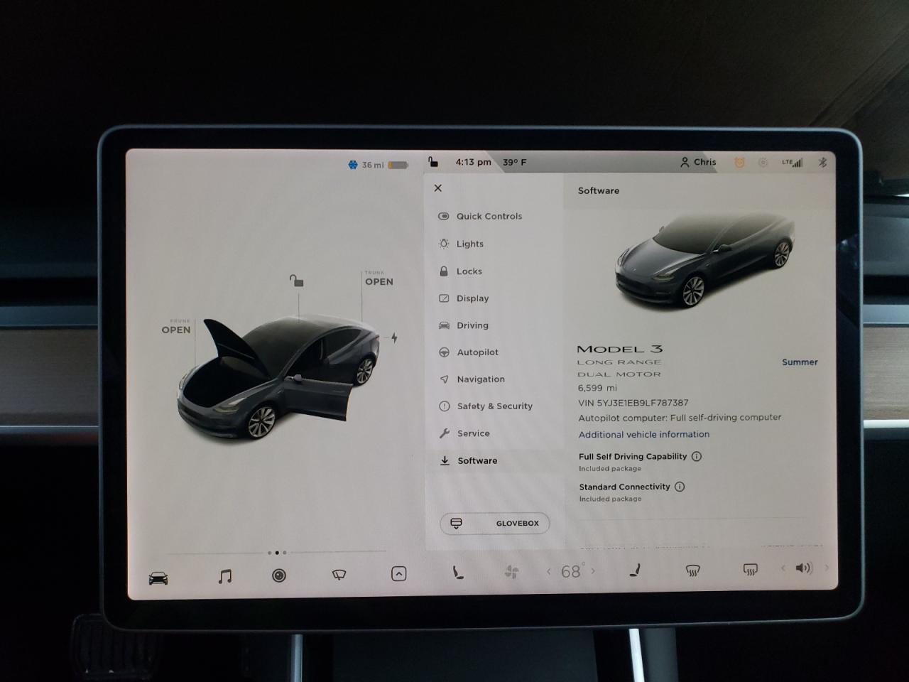 Photo 8 from auction – 2020 TESLA MODEL 3 with VIN 5YJ3E1EB9LF787387
