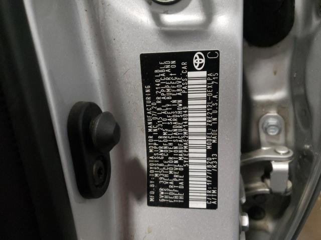 Photo 10 from auction – 2021 TOYOTA COROLLA LE with VIN 5YFEPMAE2MP148049