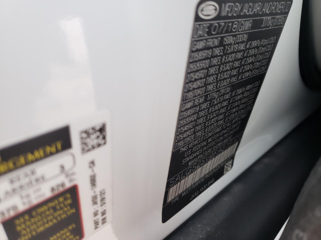 Photo 10 from auction – 2019 LAND ROVER RANGE ROVE with VIN SALGS2SV4KA519121