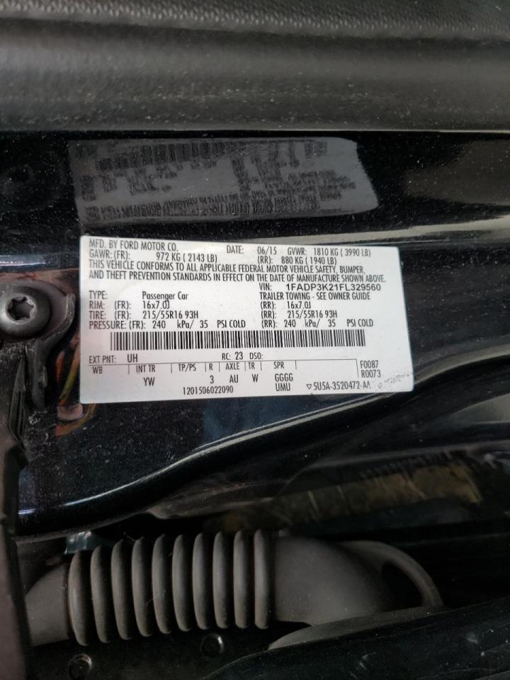 صورة رقم 10 من المزاد - 2015 FORD FOCUS SE مع VIN 1FADP3K21FL329560