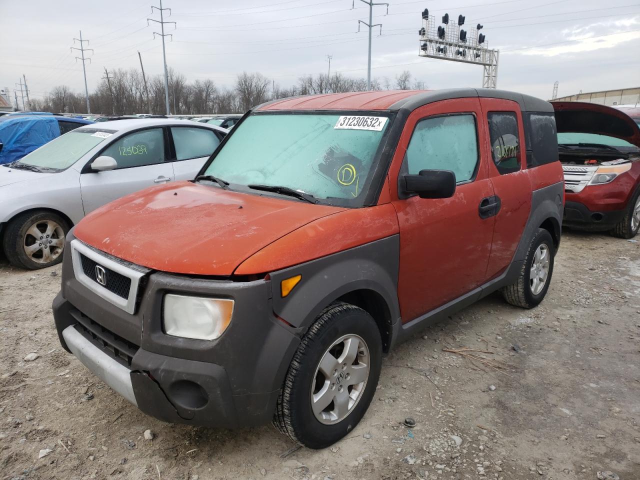 Photo 2 from auction – 2003 HONDA ELEMENT EX with VIN 5J6YH28613L029181