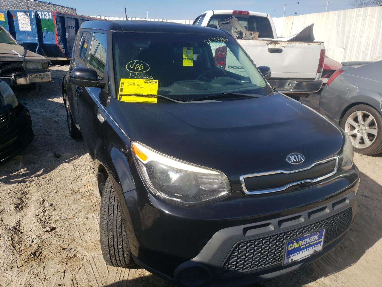 KIA SOUL 2014 with VIN KNDJN2A24E7722376 - Photo from auction
