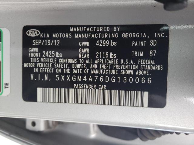 Photo 10 from auction – 2013 KIA OPTIMA LX with VIN 5XXGM4A76DG130066