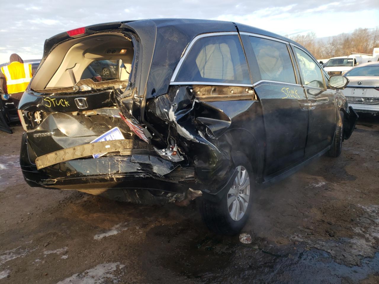 Photo 4 from auction – 2014 HONDA ODYSSEY EX with VIN 5FNRL5H68EB099342