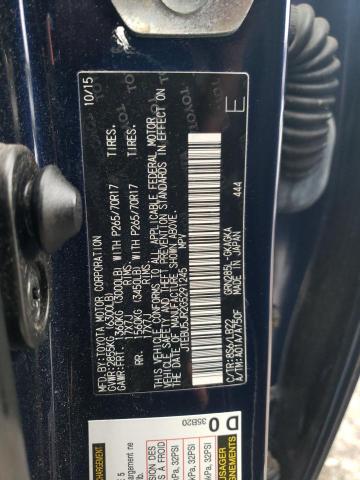 Photo 10 from auction – 2016 TOYOTA 4RUNNER SR with VIN JTEBU5JR2G5291245