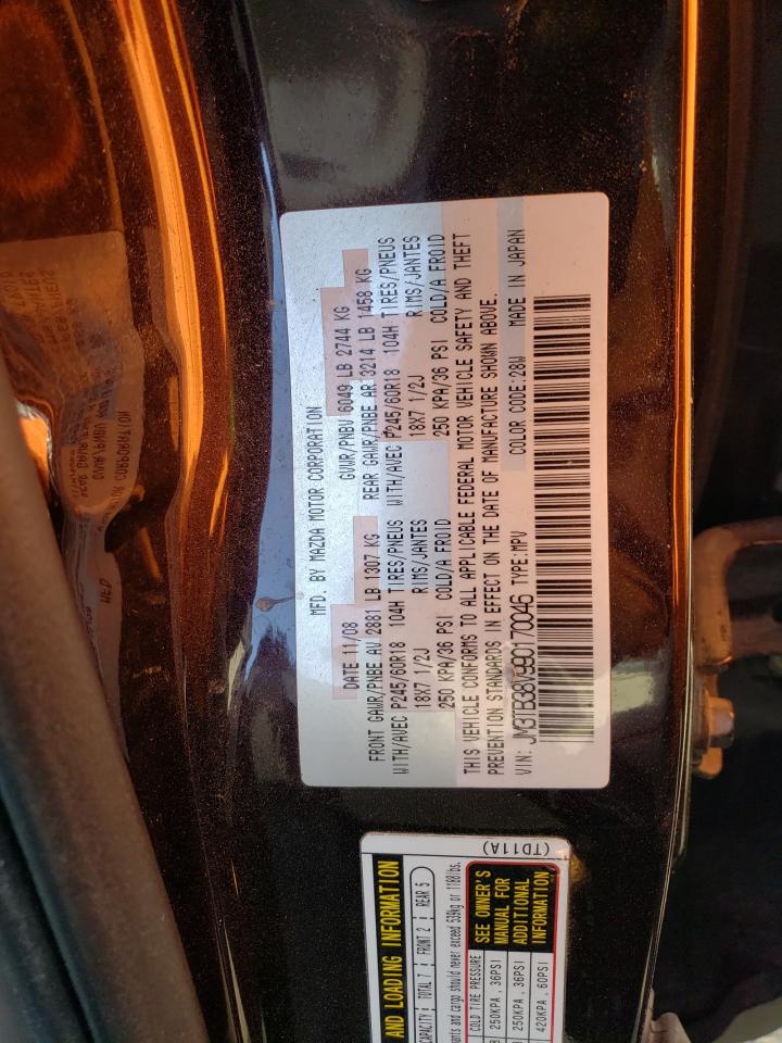 Photo 10 from auction – 2009 MAZDA CX-9 with VIN JM3TB38V990170046
