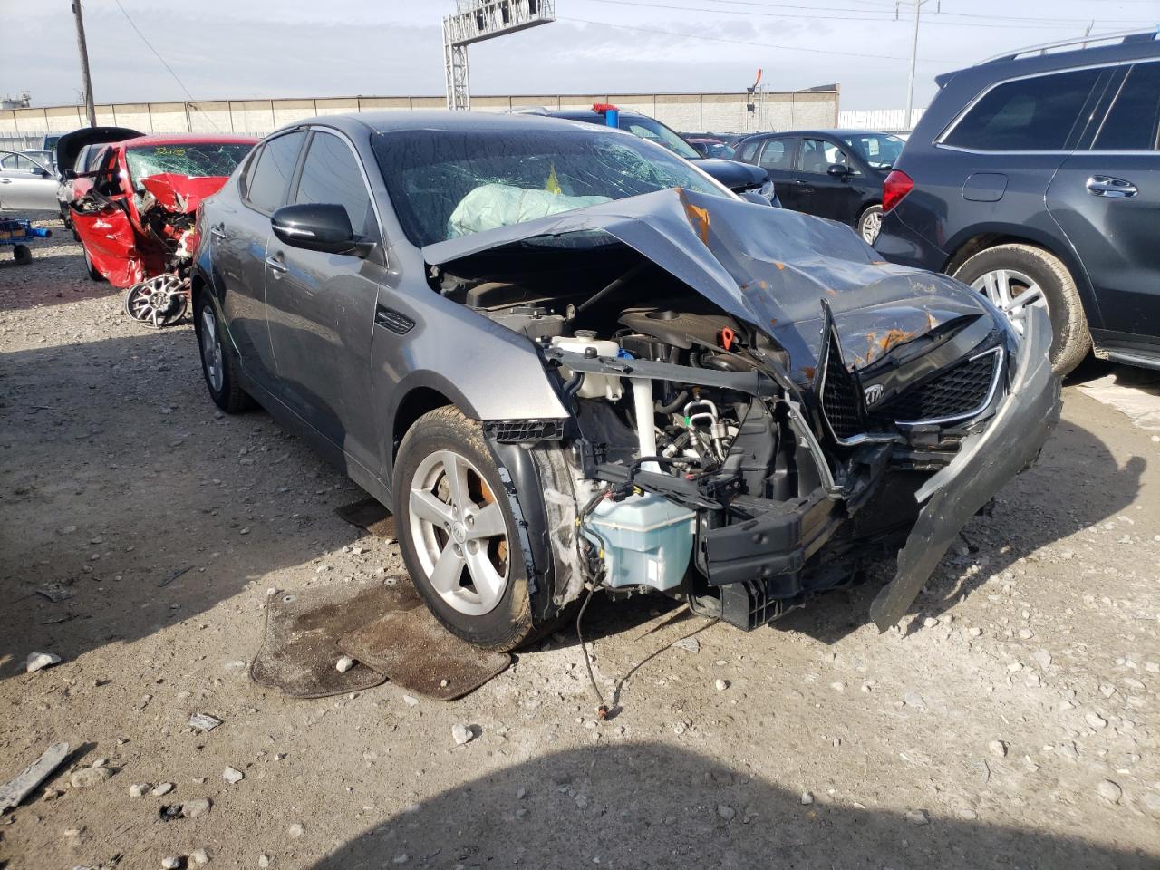 KIA OPTIMA LX 2014 with VIN 5XXGM4A71EG260130 - Photo from auction