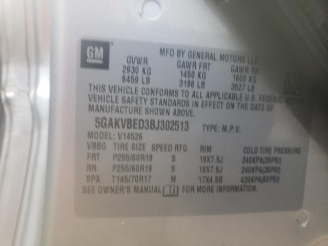 Photo 10 from auction – 2011 BUICK ENCLAVE CX with VIN 5GAKVBED3BJ302513