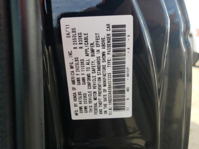 Photo 10 from auction – 2011 HONDA ACCORD EXL with VIN 1HGCS2A85BA007225