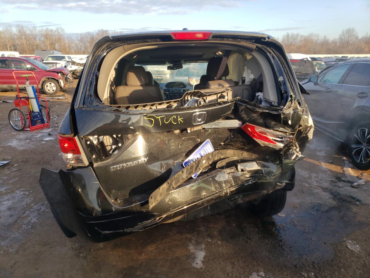 Photo 9 from auction – 2014 HONDA ODYSSEY EX with VIN 5FNRL5H68EB099342