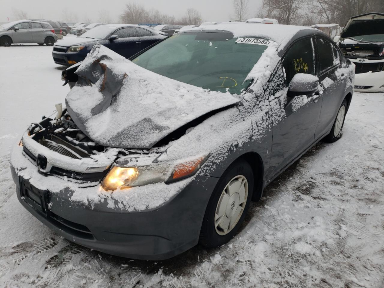 Фото 2 с аукциона – 2012 HONDA CIVIC LX с VIN 2HGFB2E49CH019093