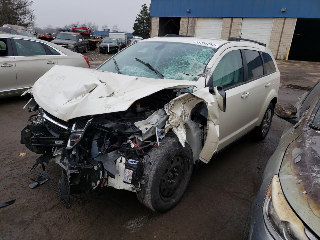 Photo 2 from auction – 2019 DODGE JOURNEY SE with VIN 3C4PDCBB9KT860309
