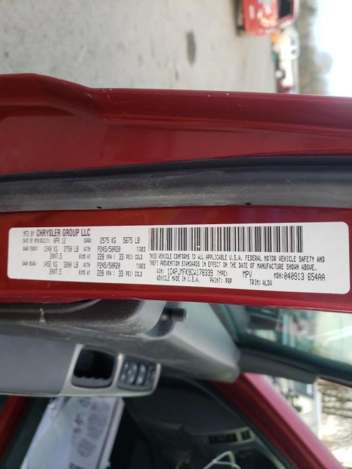 Photo 10 from auction – 2012 JEEP LIBERTY with VIN 1C4PJMFK9CW178339